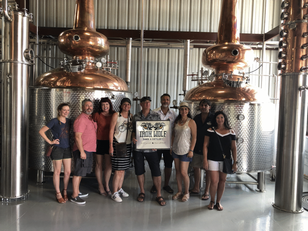 Private Group Take A Photo On Their Austin Wine. Tour